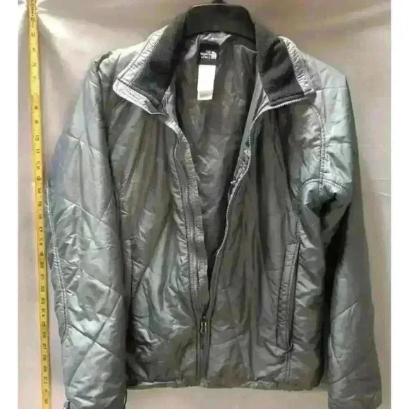 The North Face Jackets & Blazers - The North Face Women's Gray Quilted Jacket Size Large Mid-Length Grunge Casual